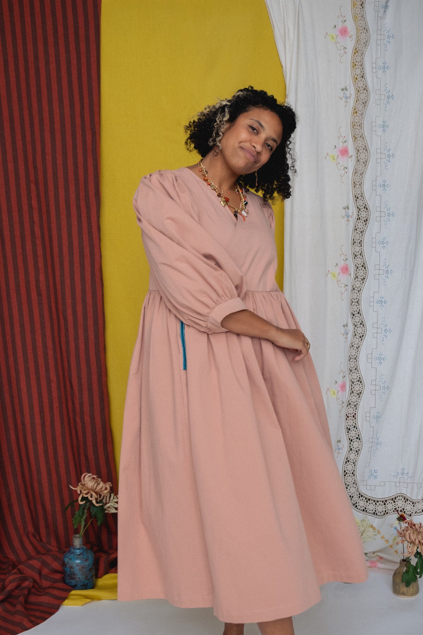 Ready to Ship - FOLKWEAR Cloud 9 Dress Bisque - Size L