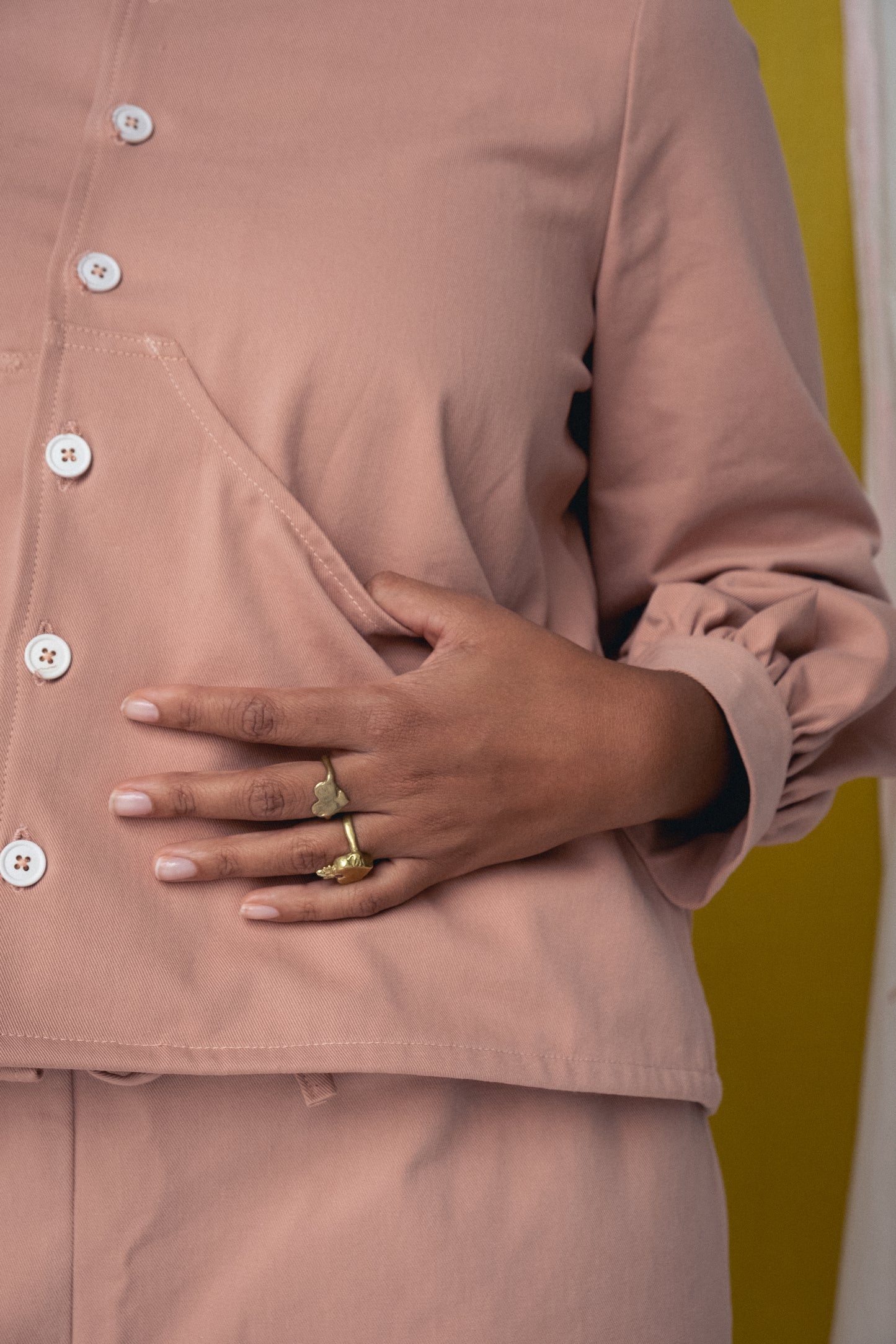 Paloma Smock Top Bisque