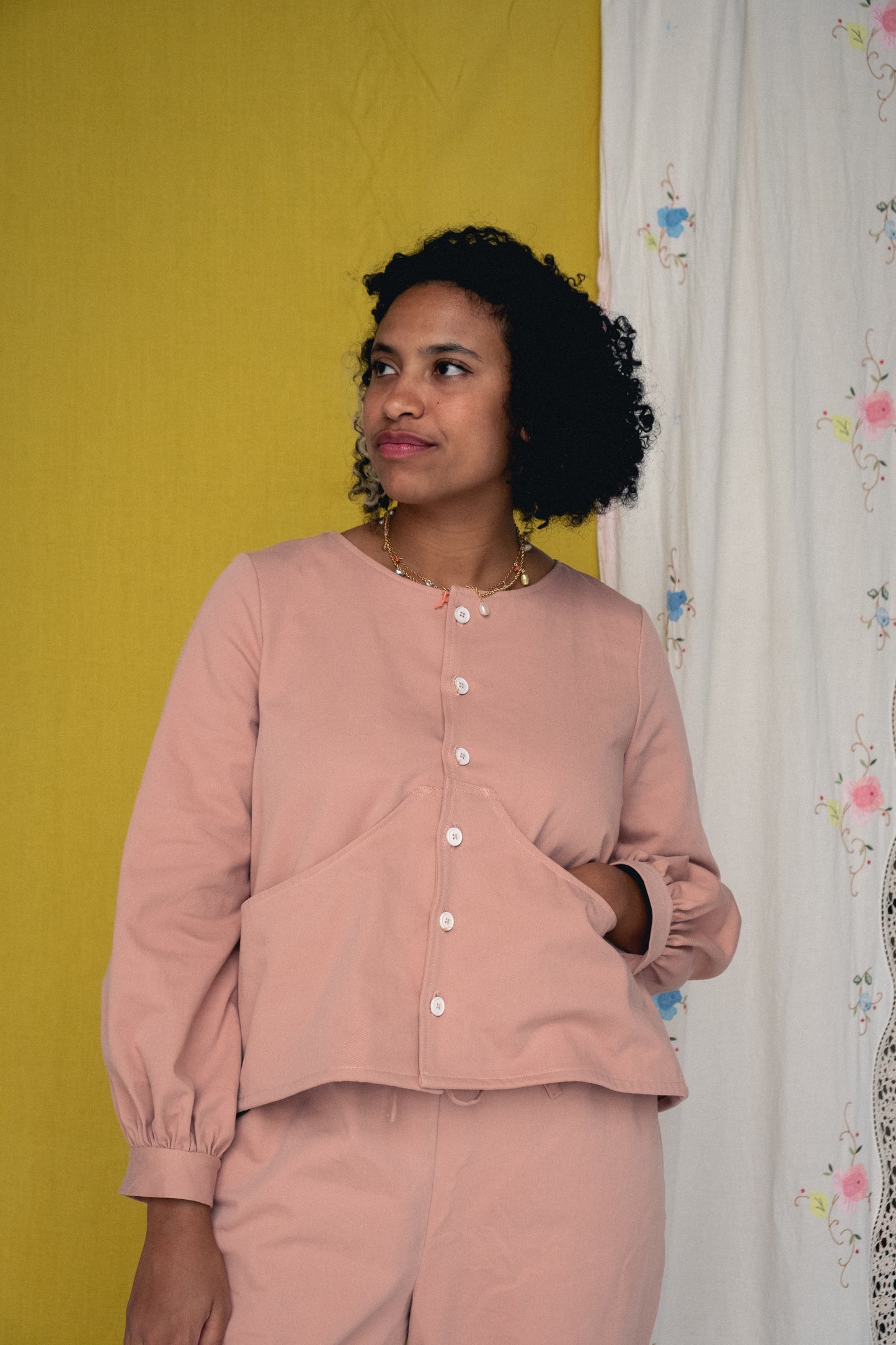 Paloma Smock Top Bisque