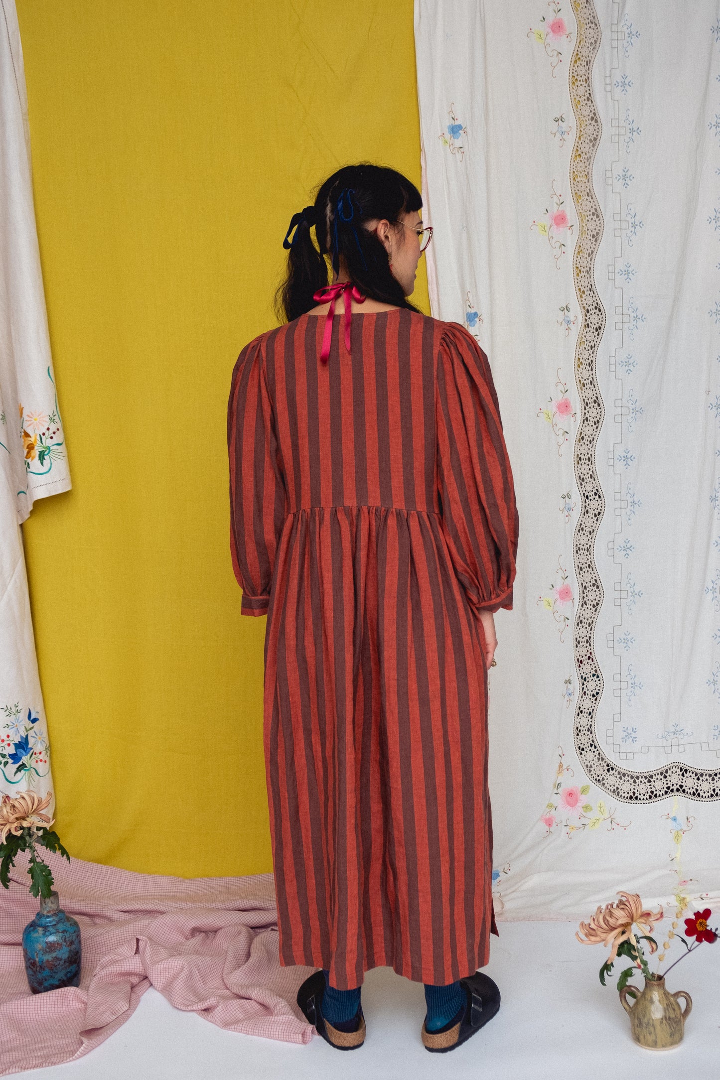 Cloud 9 Dress Cacao Stripe