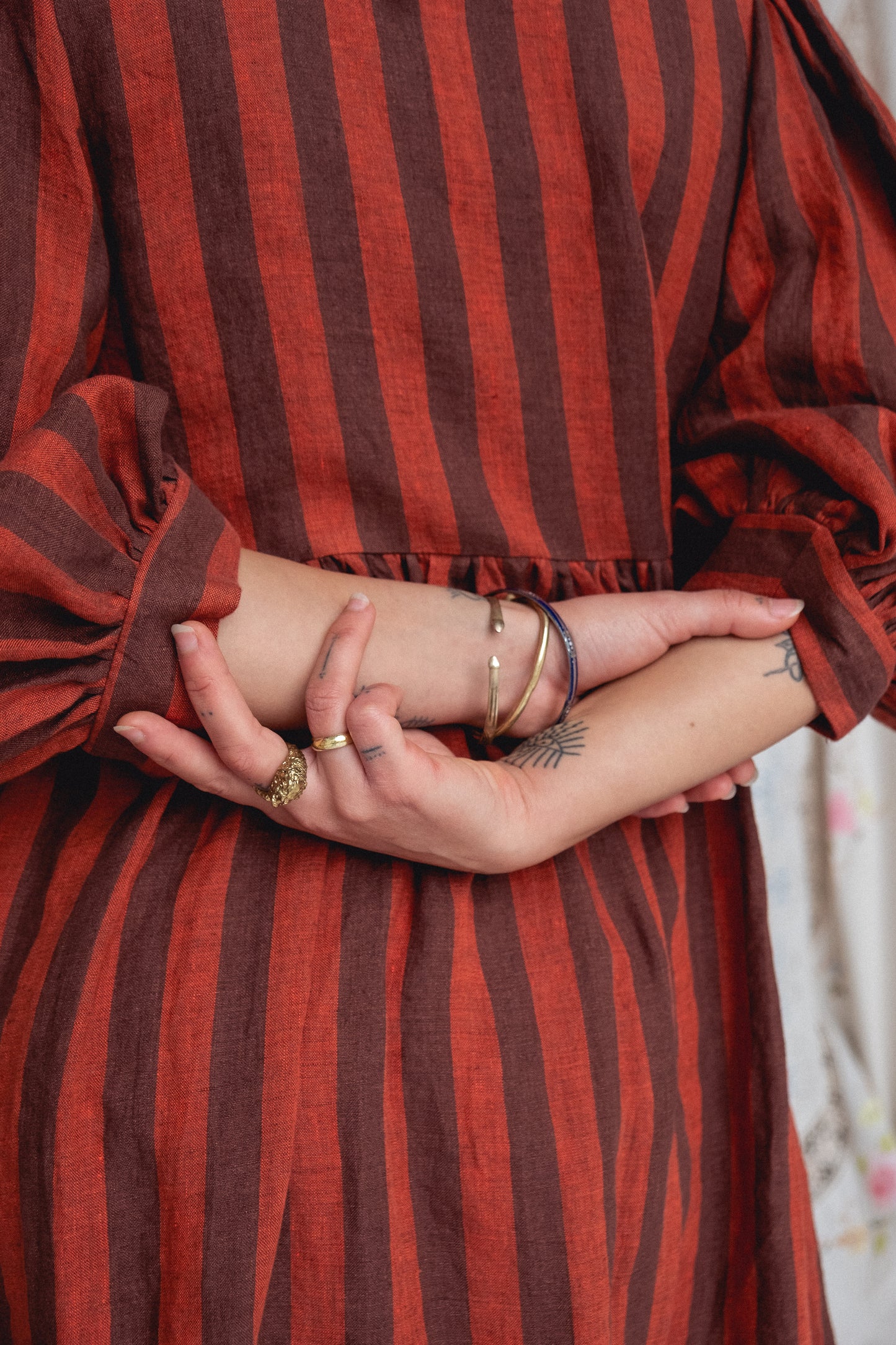 Cloud 9 Dress Cacao Stripe