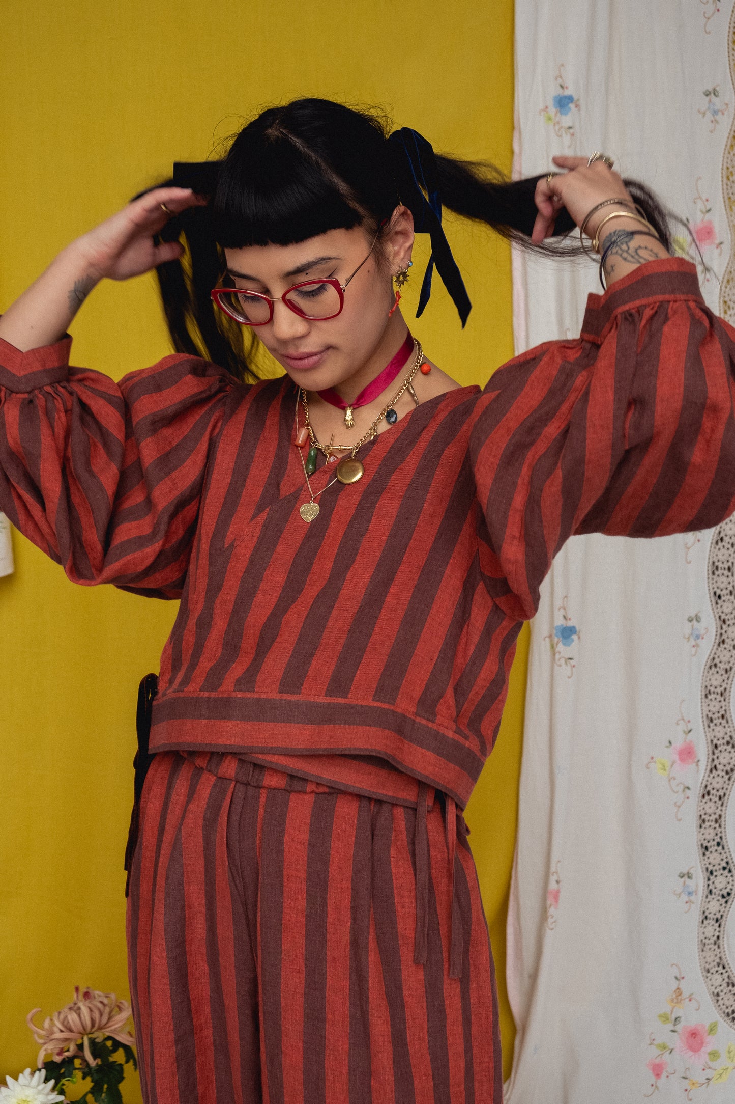 Cloud 9 Top Cacao Stripe