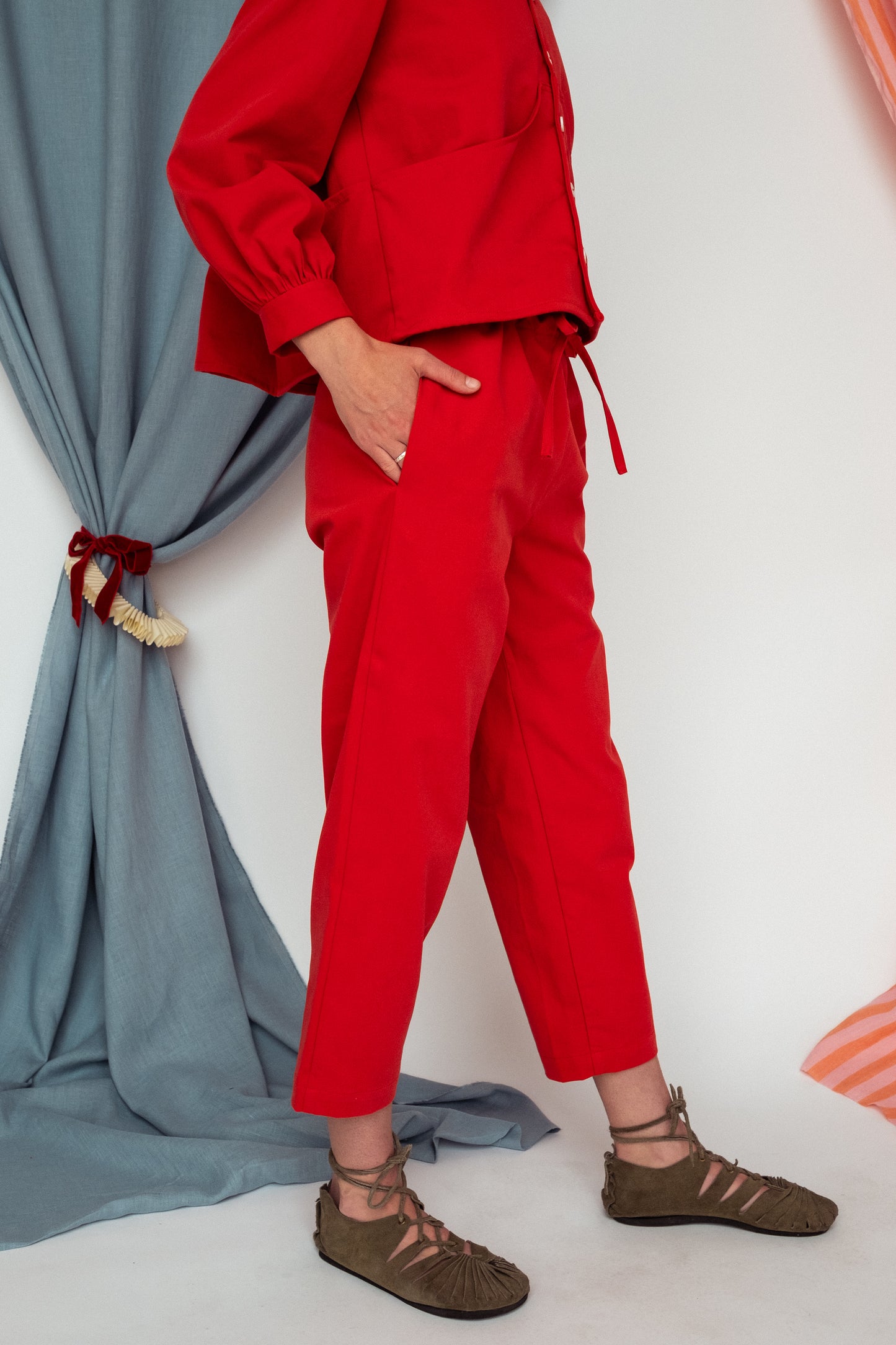 Ready To Ship - Roberta Slacks Capsicum, Size M