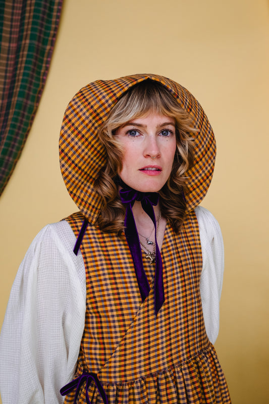 Tapuh x Cat O'Brien Sun Bonnet - Oslo Check