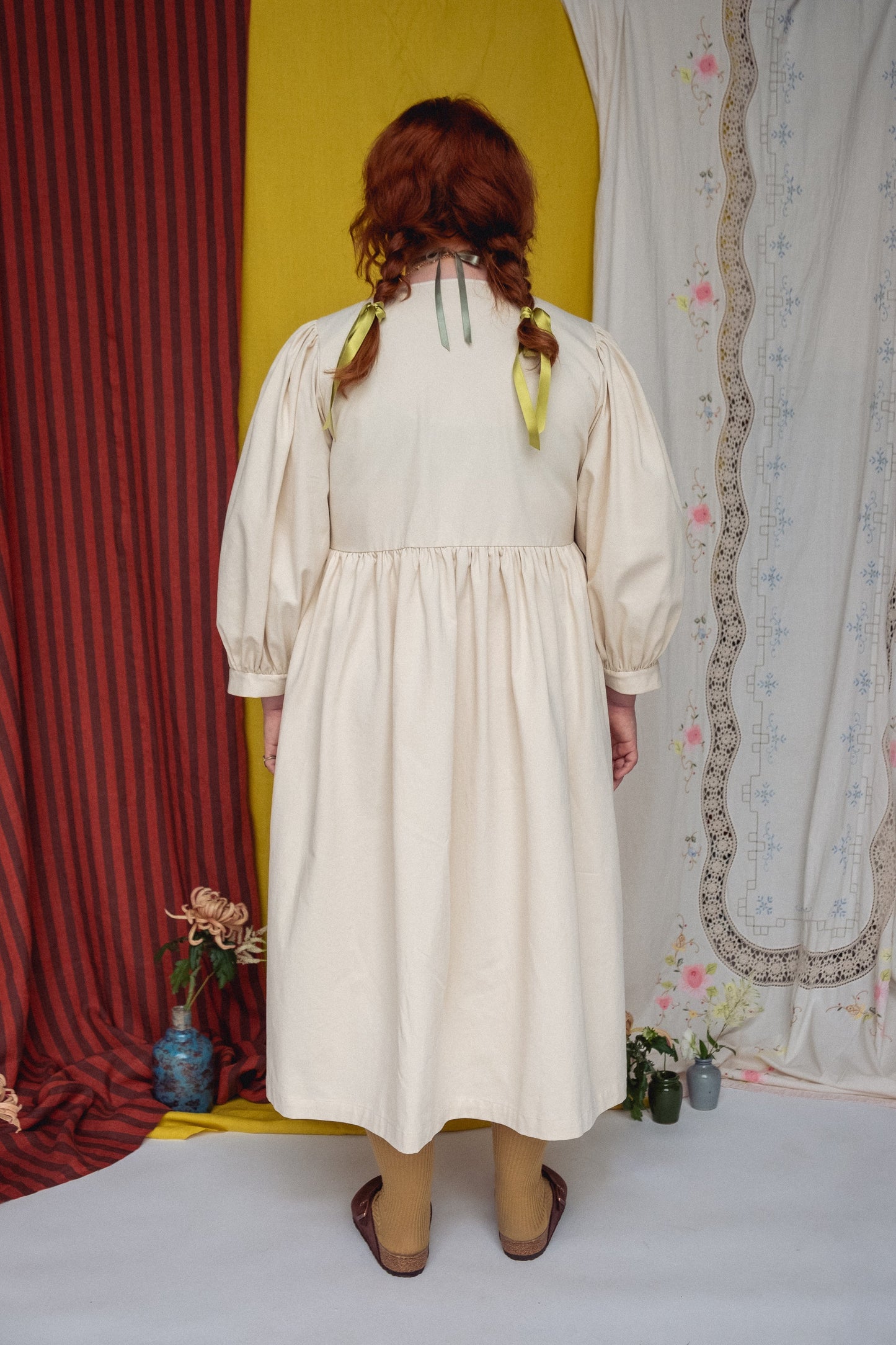 Ready to Ship - FOLKWEAR Cloud 9 Dress Porcelain - Size XXL