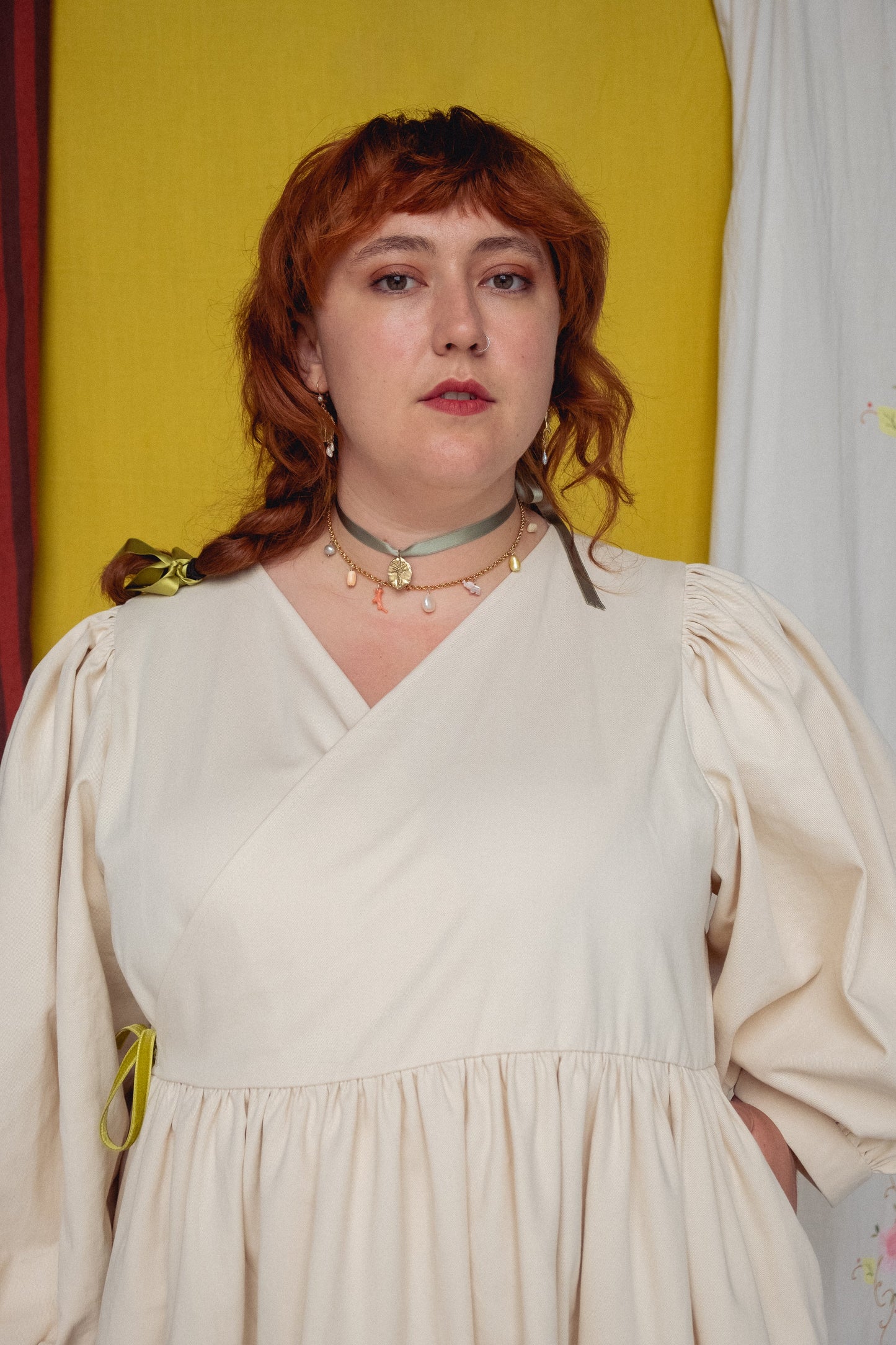 Ready to Ship - FOLKWEAR Cloud 9 Dress Porcelain - Size XXL