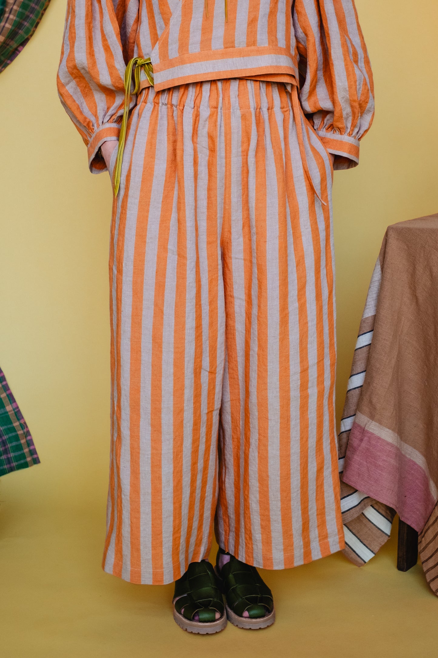 Rebecca Trousers Satsuma Stripe