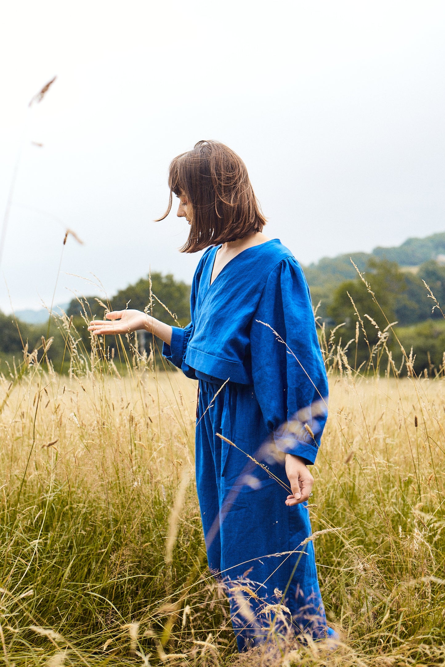 Ready To Ship - Rebecca Trousers Azul, Size L