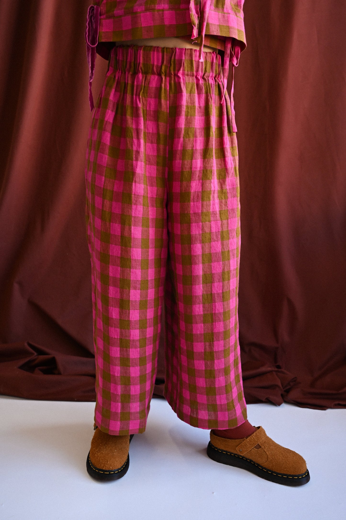 Rebecca Trousers Rhubarb Frangipane
