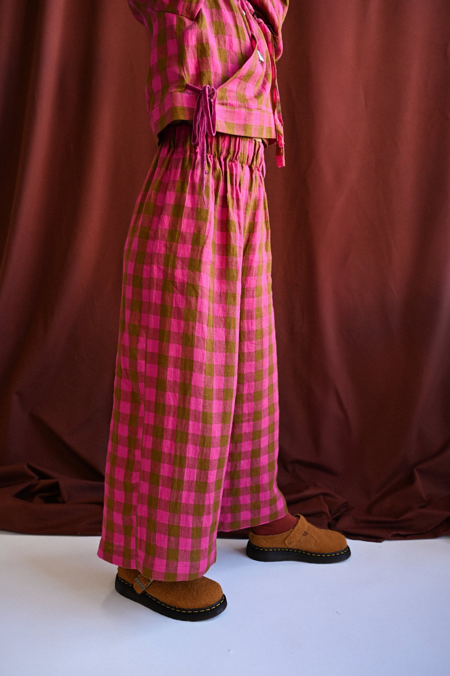 Rebecca Trousers Rhubarb Frangipane