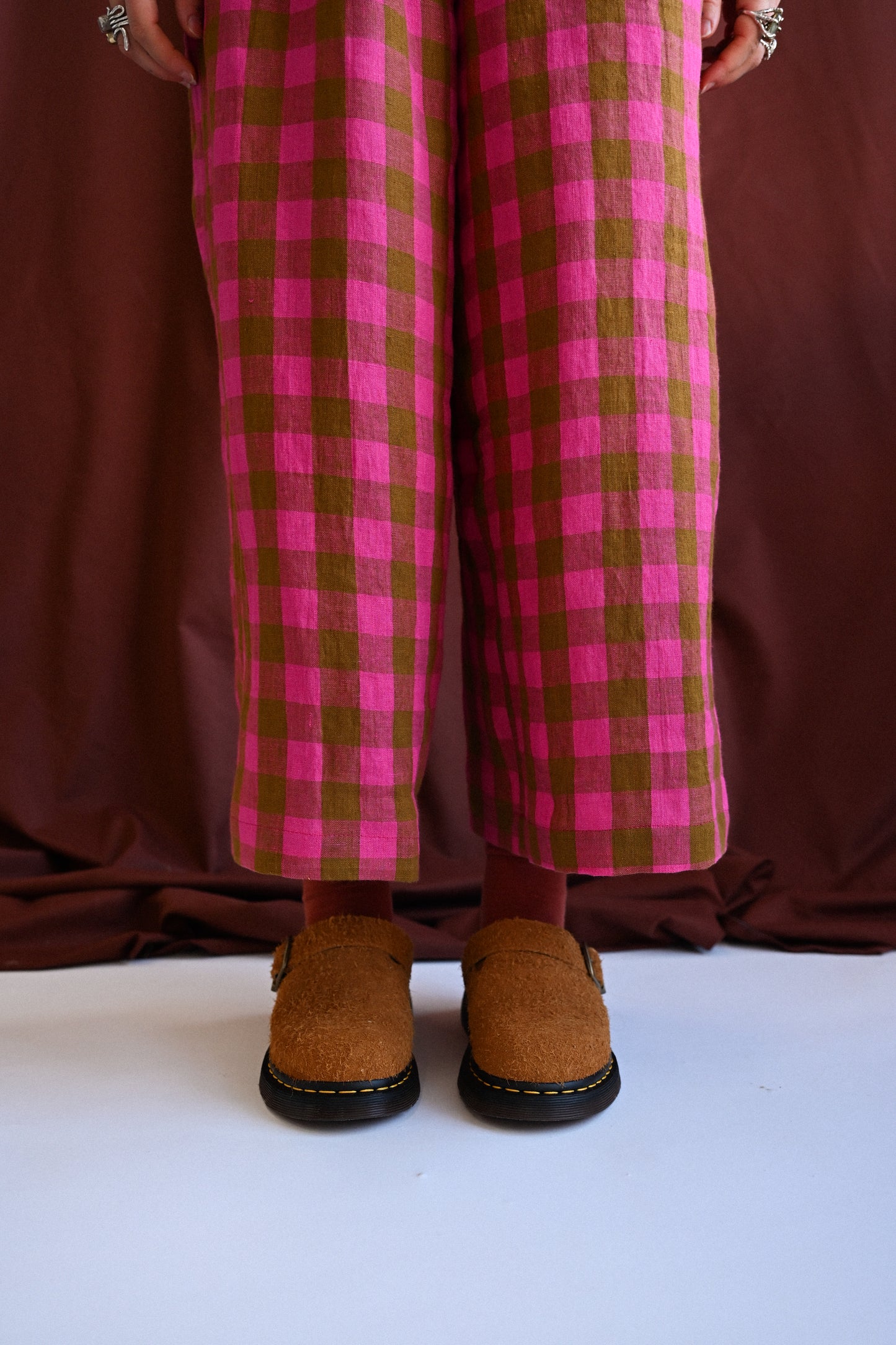 Rebecca Trousers Rhubarb Frangipane
