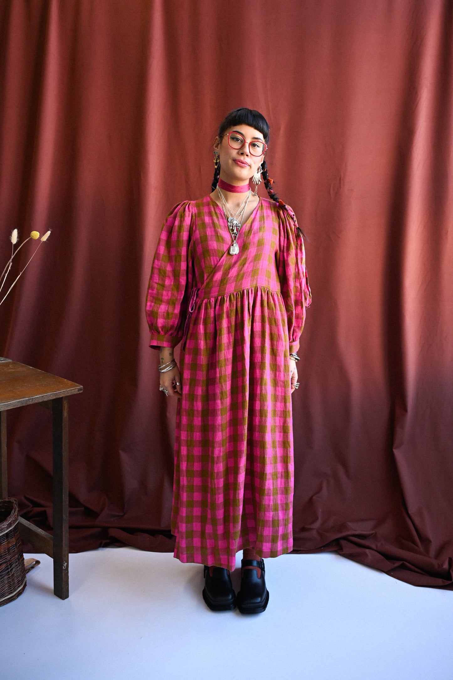 Cloud 9 Dress Rhubarb Frangipane