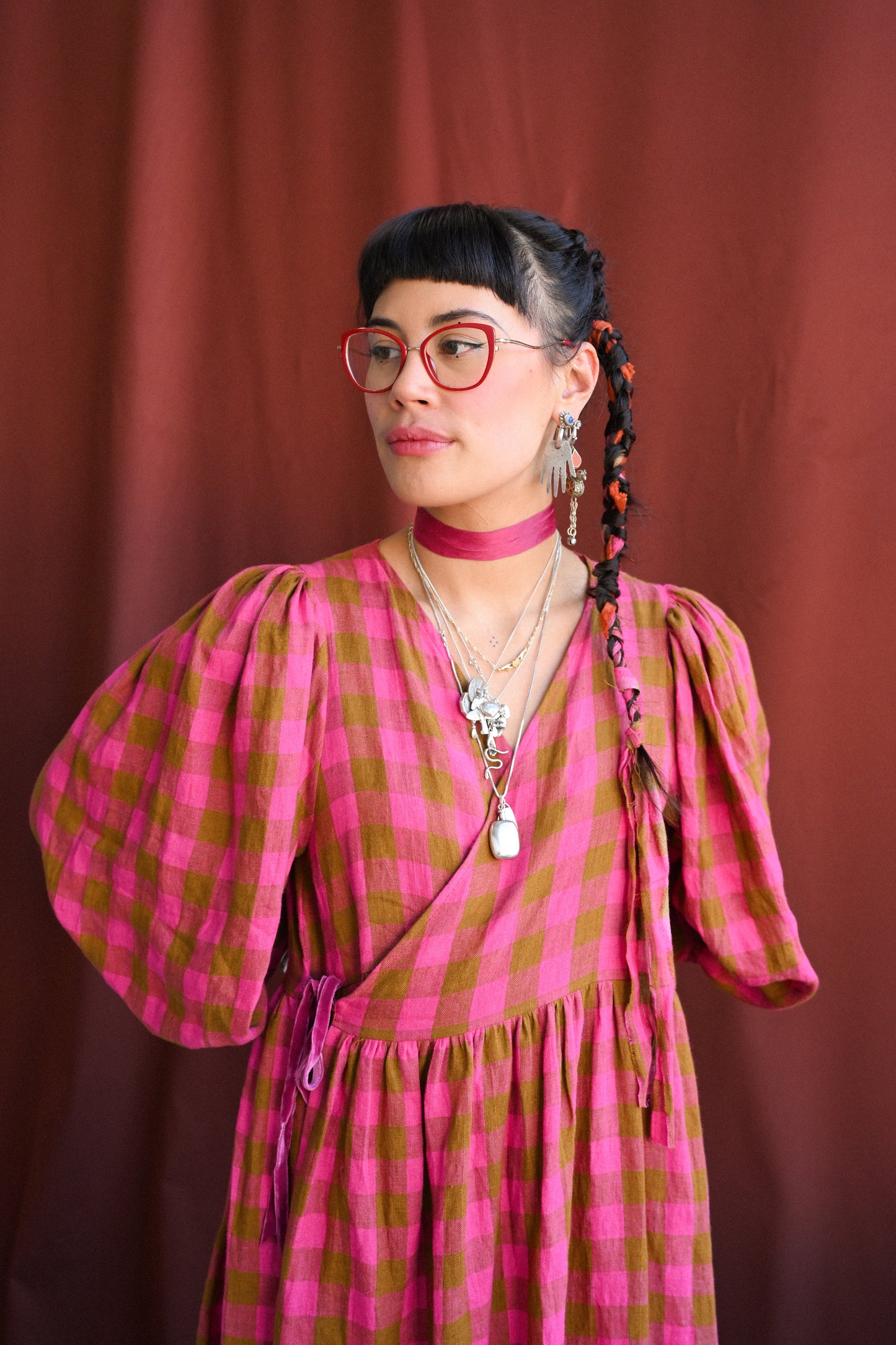 Cloud 9 Dress Rhubarb Frangipane