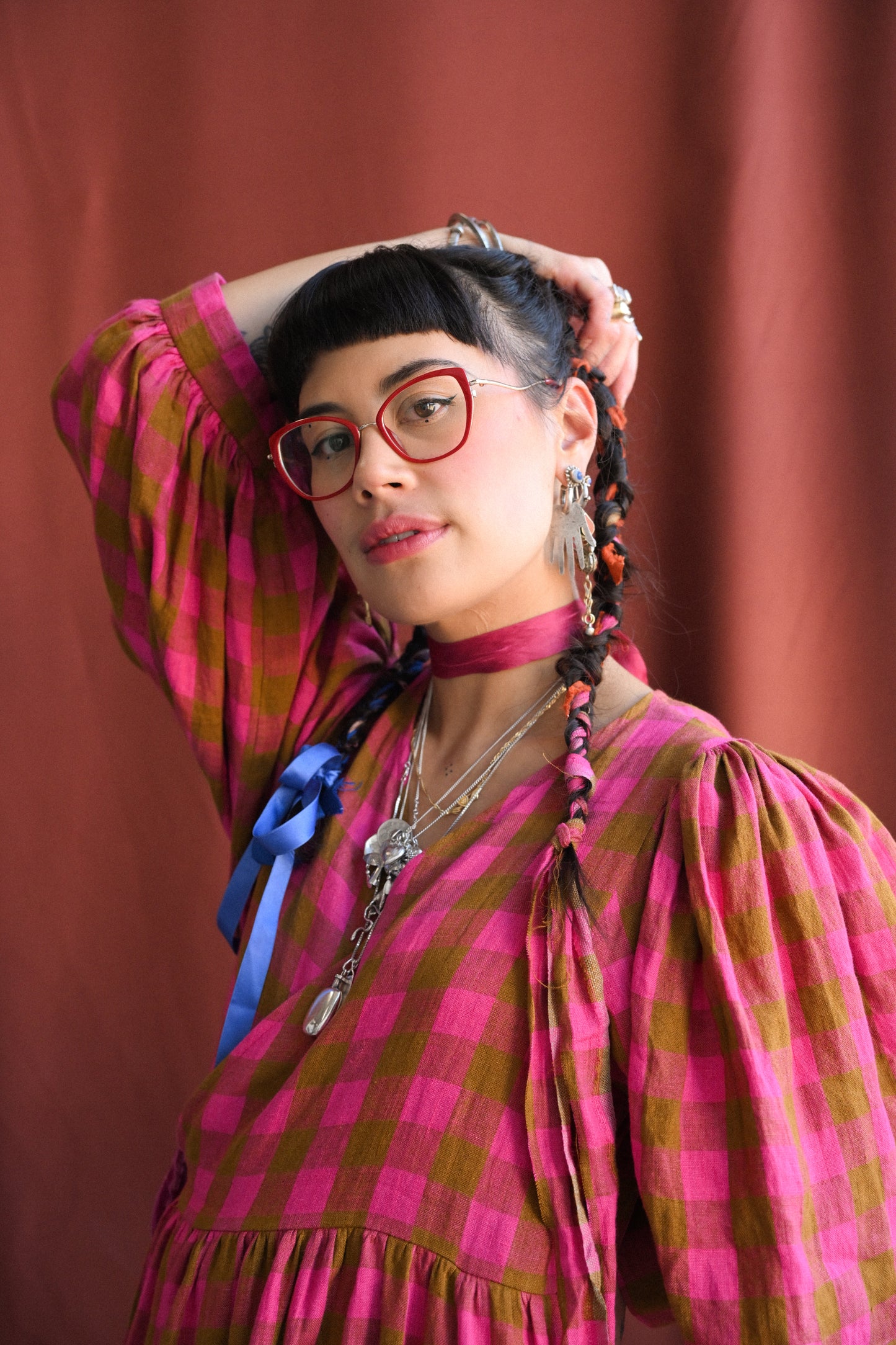 Cloud 9 Dress Rhubarb Frangipane