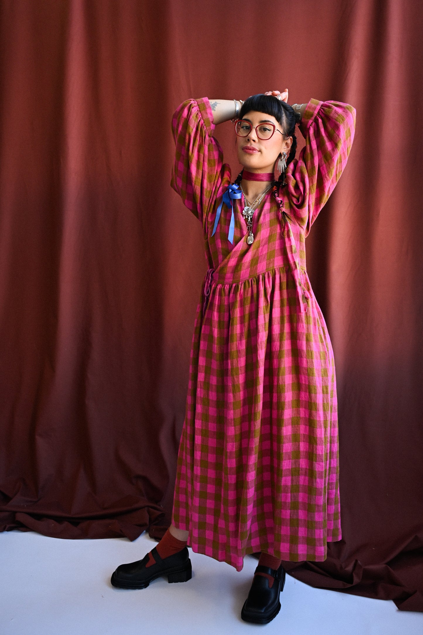 Cloud 9 Dress Rhubarb Frangipane