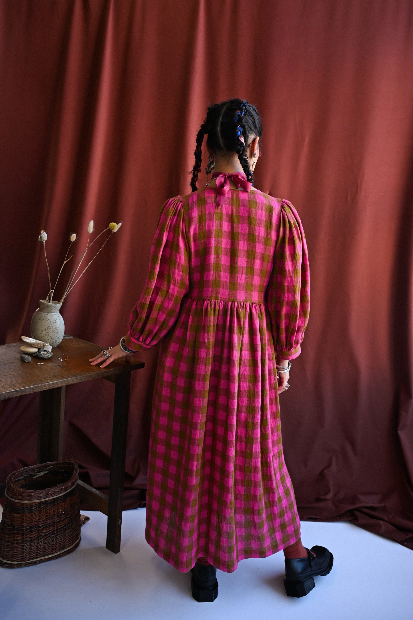 Cloud 9 Dress Rhubarb Frangipane