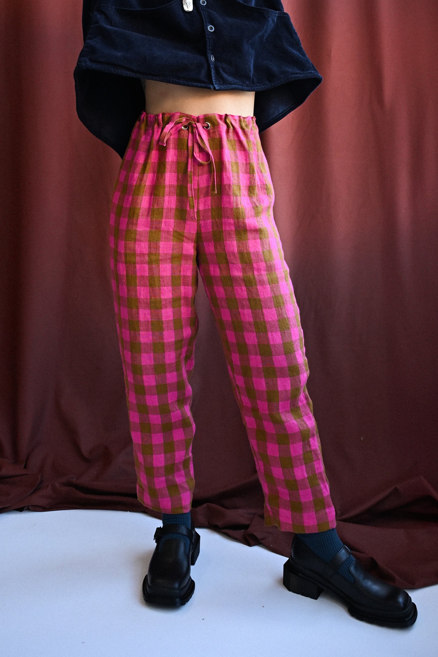 Ready to Ship - Roberta Slacks Rhubarb Frangipane - Size M
