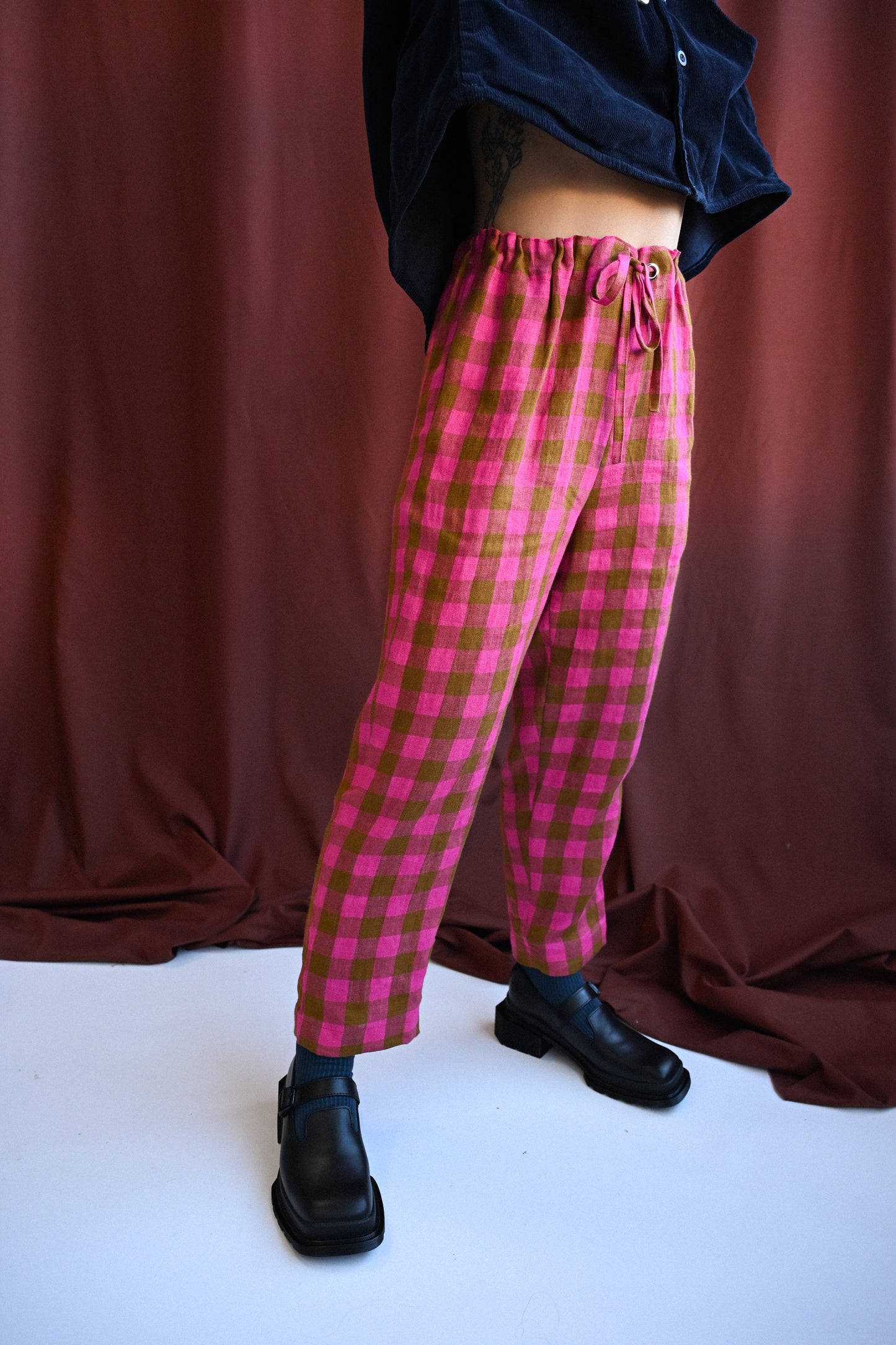 Ready to Ship - Roberta Slacks Rhubarb Frangipane - Size M