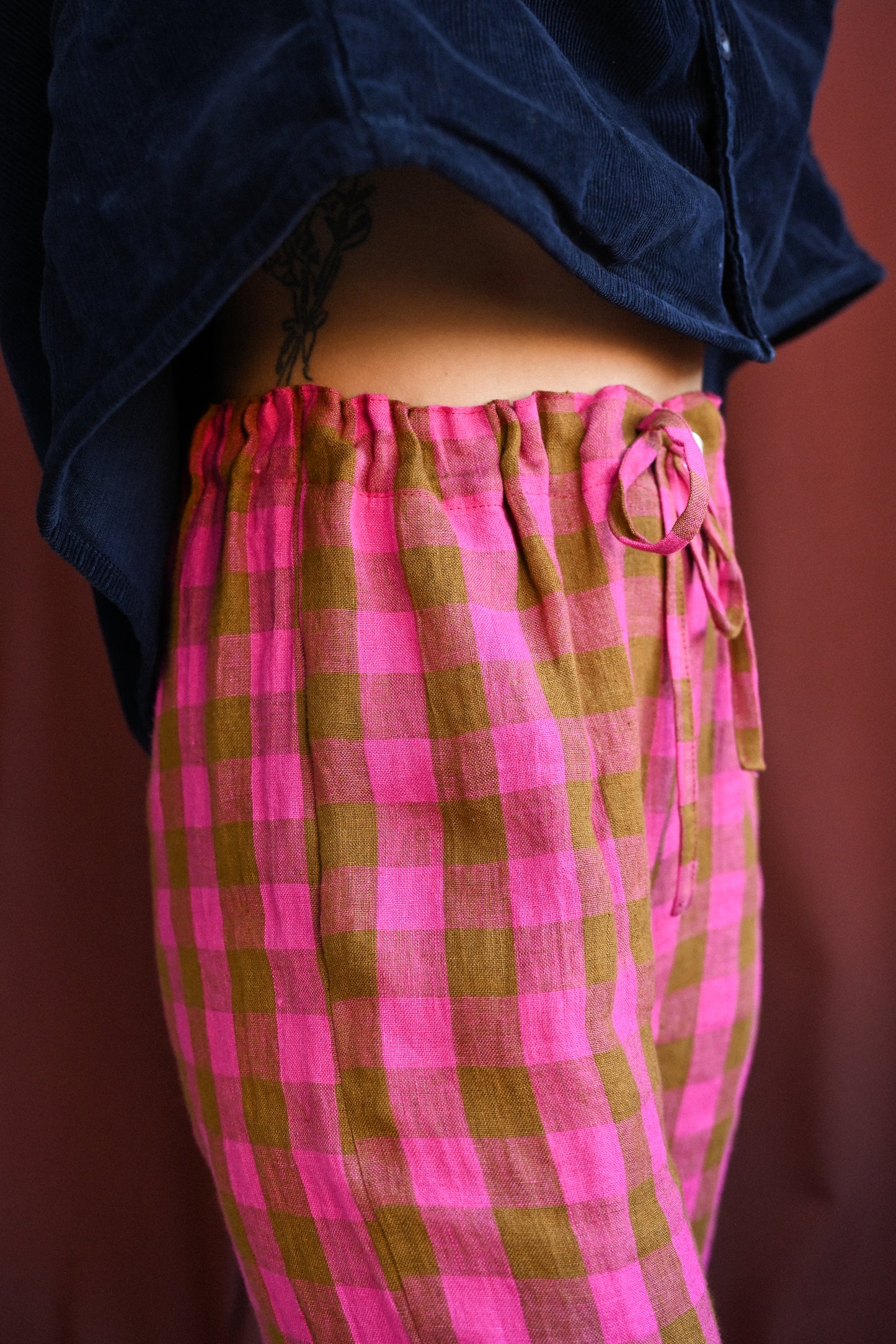 Ready to Ship - Roberta Slacks Rhubarb Frangipane - Size M