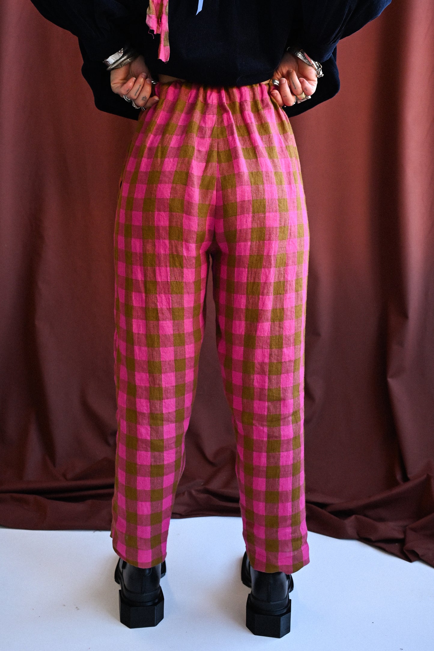 Ready to Ship - Roberta Slacks Rhubarb Frangipane - Size M