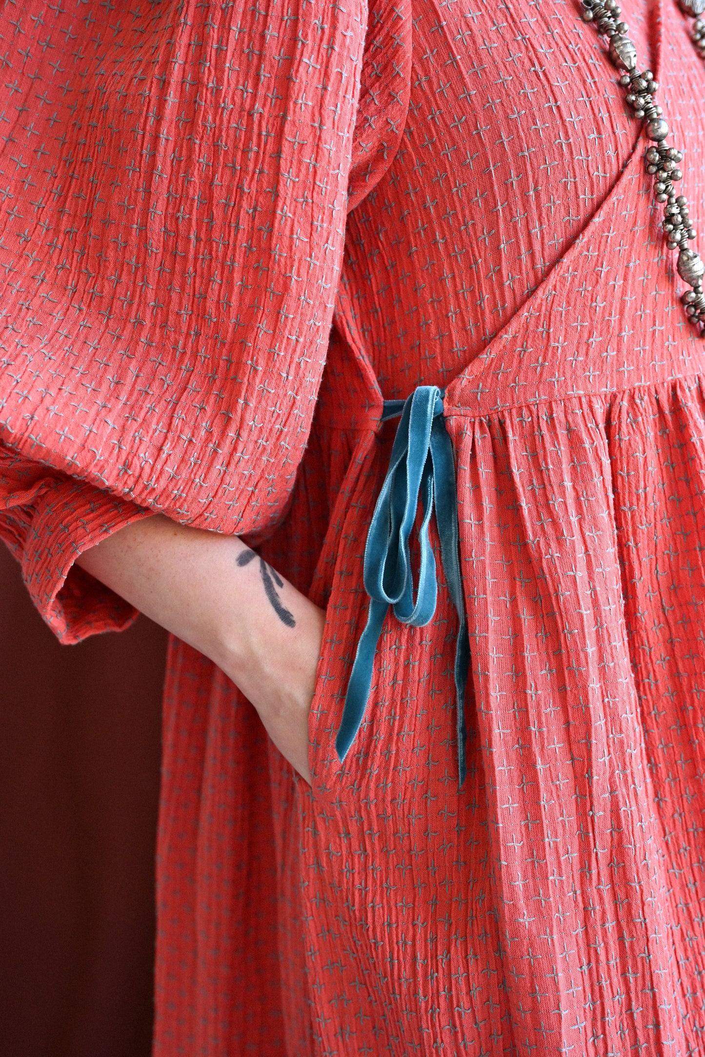 Cloud 9 Dress Dragonfruit Cross