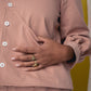 Ready to Ship - FOLKWEAR Paloma Smock Top Bisque - Size L