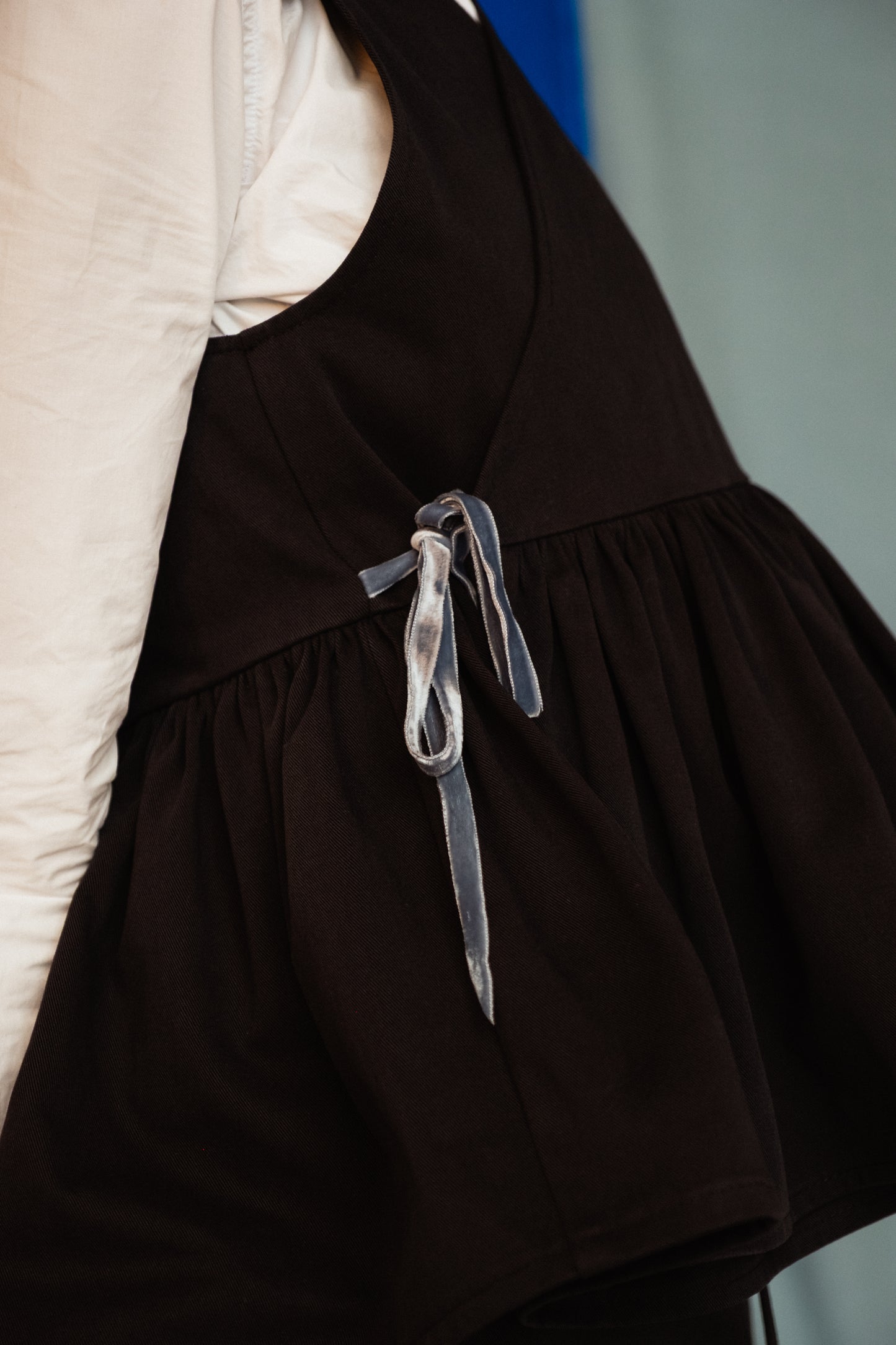 Gathered Sleeveless Cloud 9 Top Nero