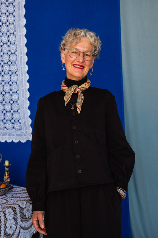 Paloma Smock Top Nero