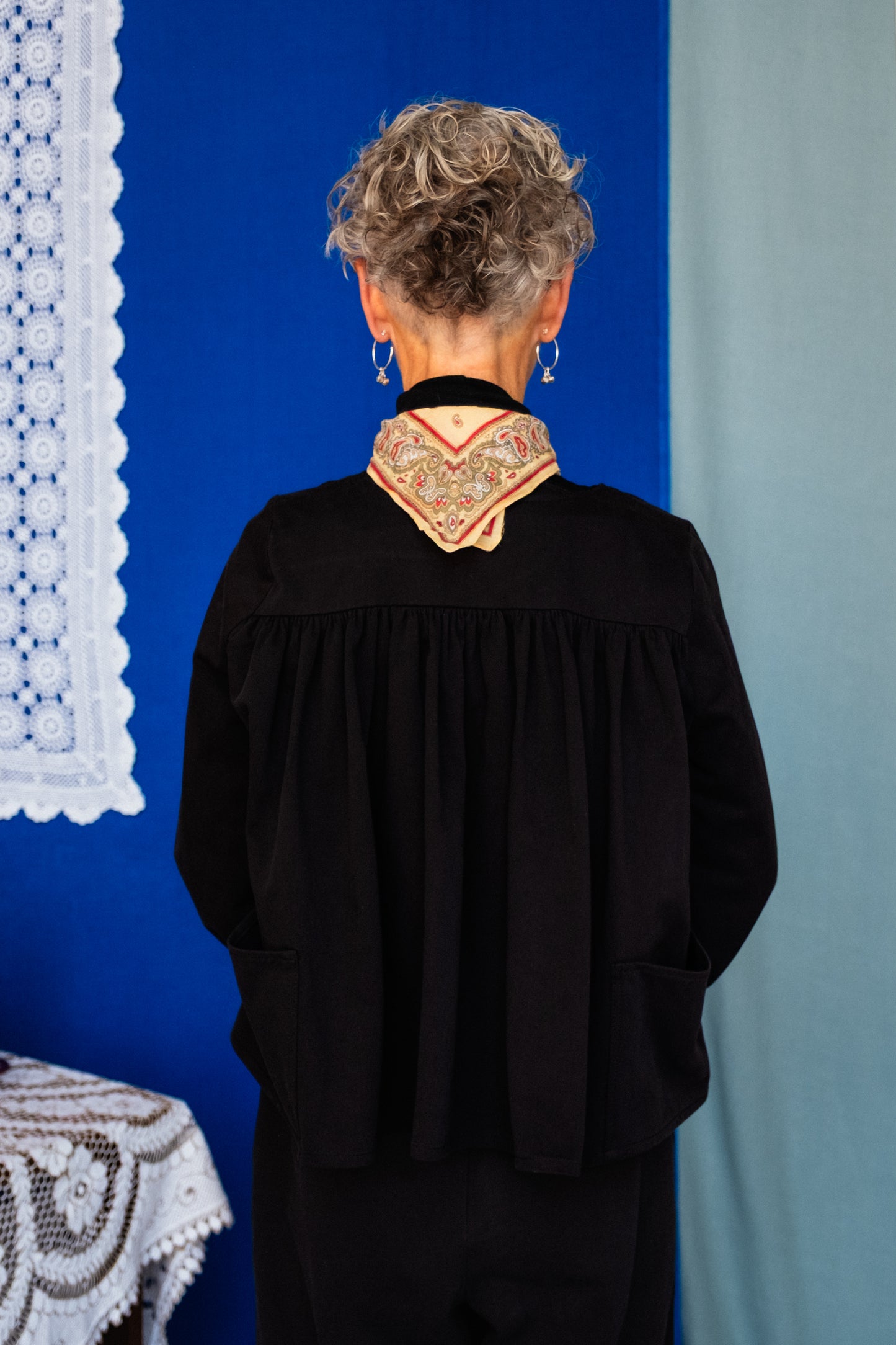 Paloma Smock Top Nero