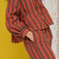 Paloma Smock Top Cacao Stripe