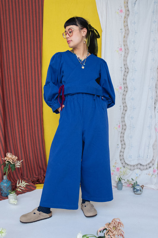 FOLKWEAR Rebecca Trousers Cornflower