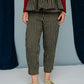 Roberta Slacks Water Mint Stripe