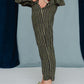 Roberta Slacks Water Mint Stripe