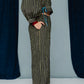 Rebecca Trousers Water Mint Stripe