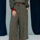 Rebecca Trousers Water Mint Stripe
