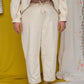 Ready to Ship - FOLKWEAR Roberta Slacks Porcelain - Size XXL