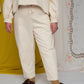 Ready to Ship - FOLKWEAR Roberta Slacks Porcelain - Size XXL