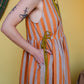 Sleeveless Cloud 9 Dress Satsuma Stripe