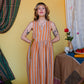 Sleeveless Cloud 9 Dress Satsuma Stripe