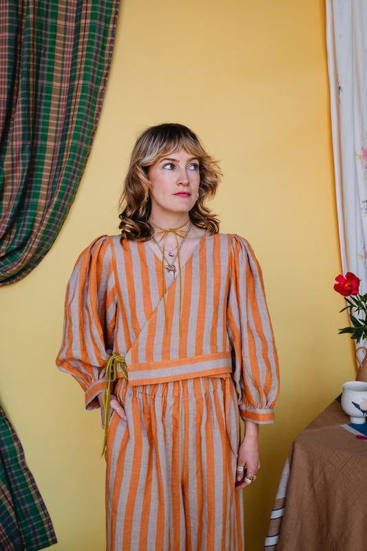 Cloud 9 Top Satsuma Stripe