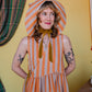 Tapuh x Cat O'Brien Sun Bonnet - Satsuma Stripe