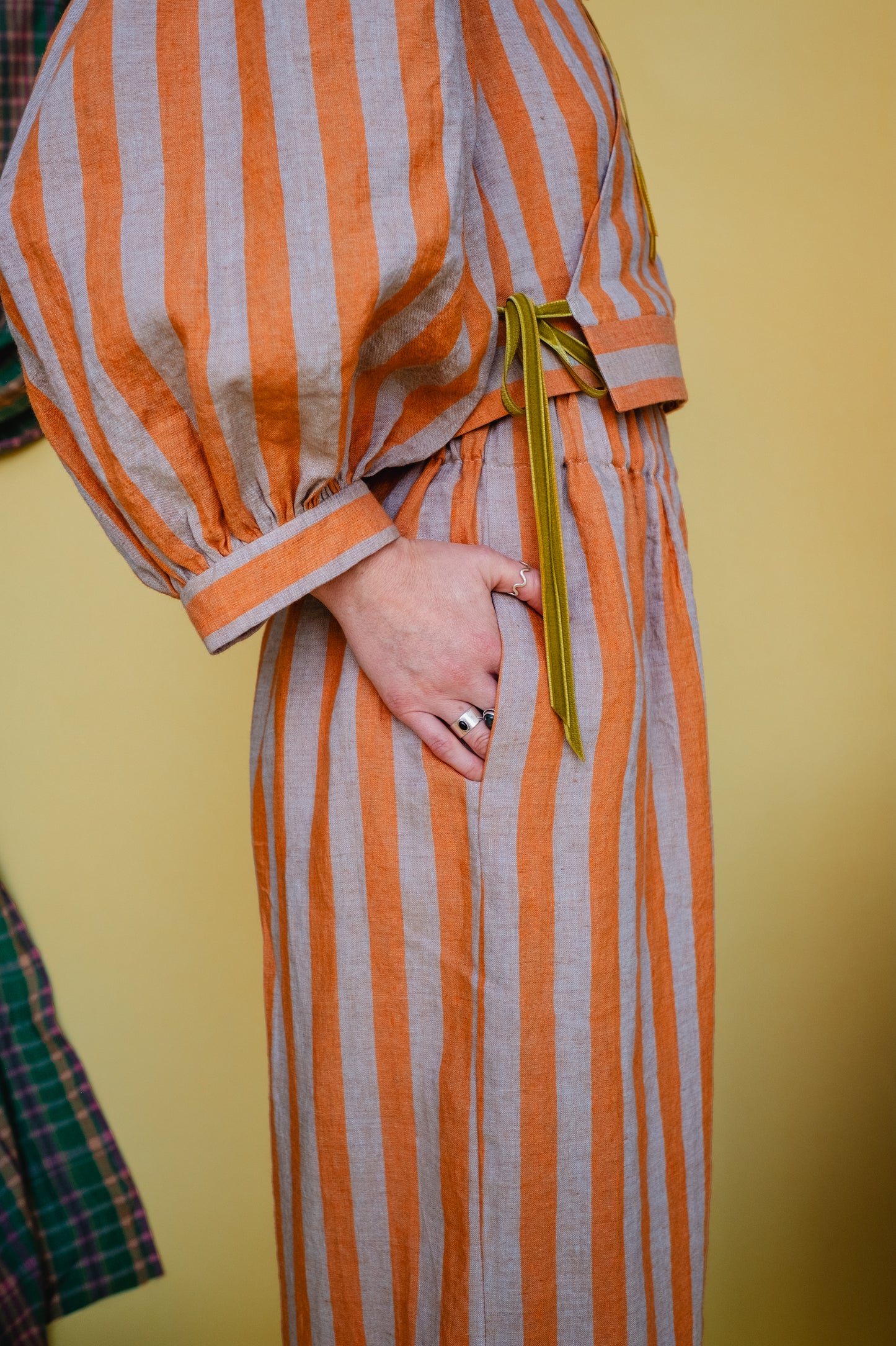 Rebecca Trousers Satsuma Stripe
