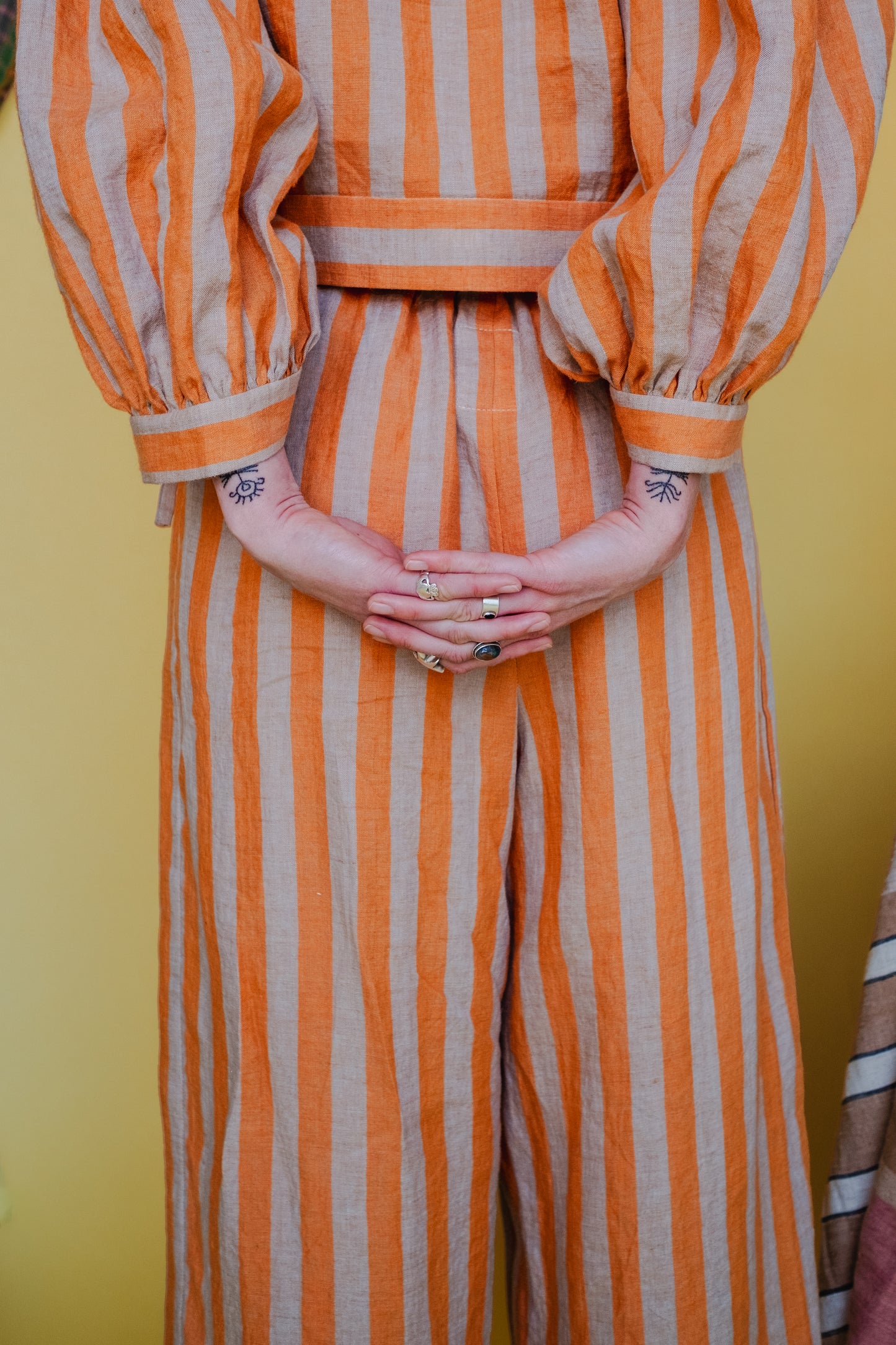 Rebecca Trousers Satsuma Stripe