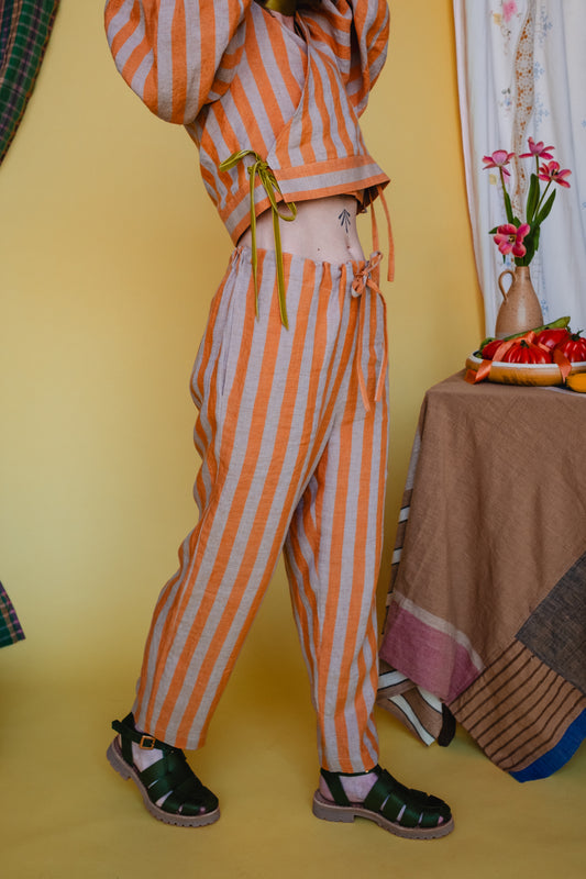 Roberta Slacks Satsuma Stripe