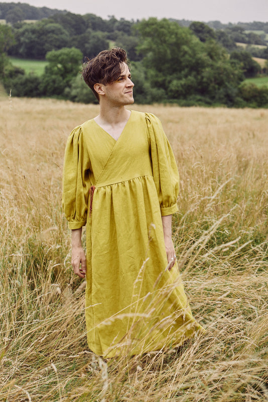 Cloud 9 Dress Chartreuse