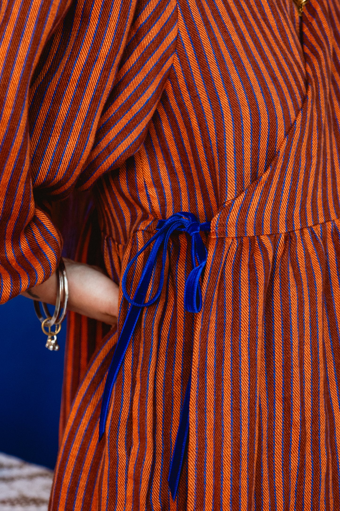 Cloud 9 Dress Toasted Cinnamon Stripe