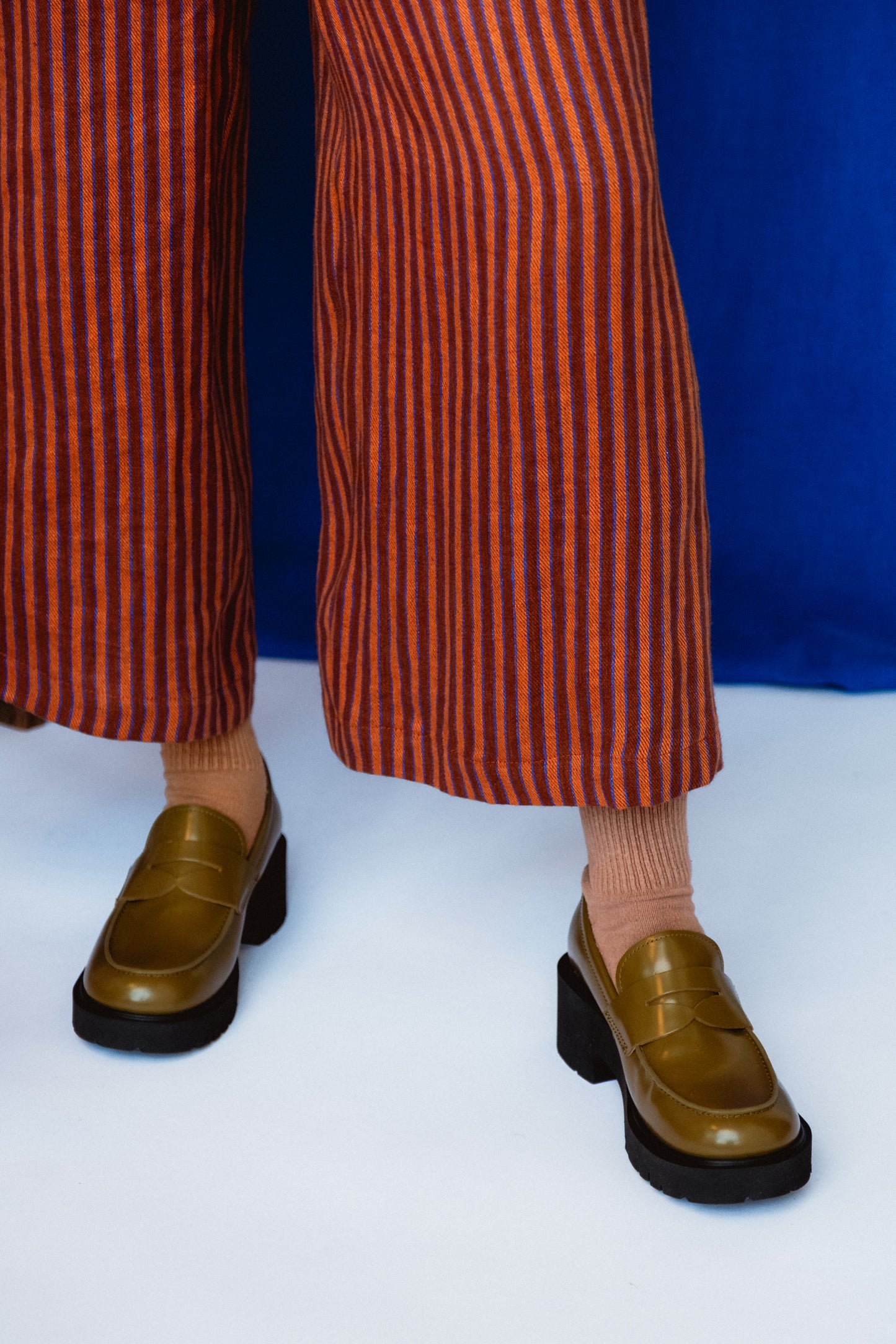 Rebecca Trousers Toasted Cinnamon Stripe