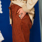 Roberta Slacks Toasted Cinnamon Stripe