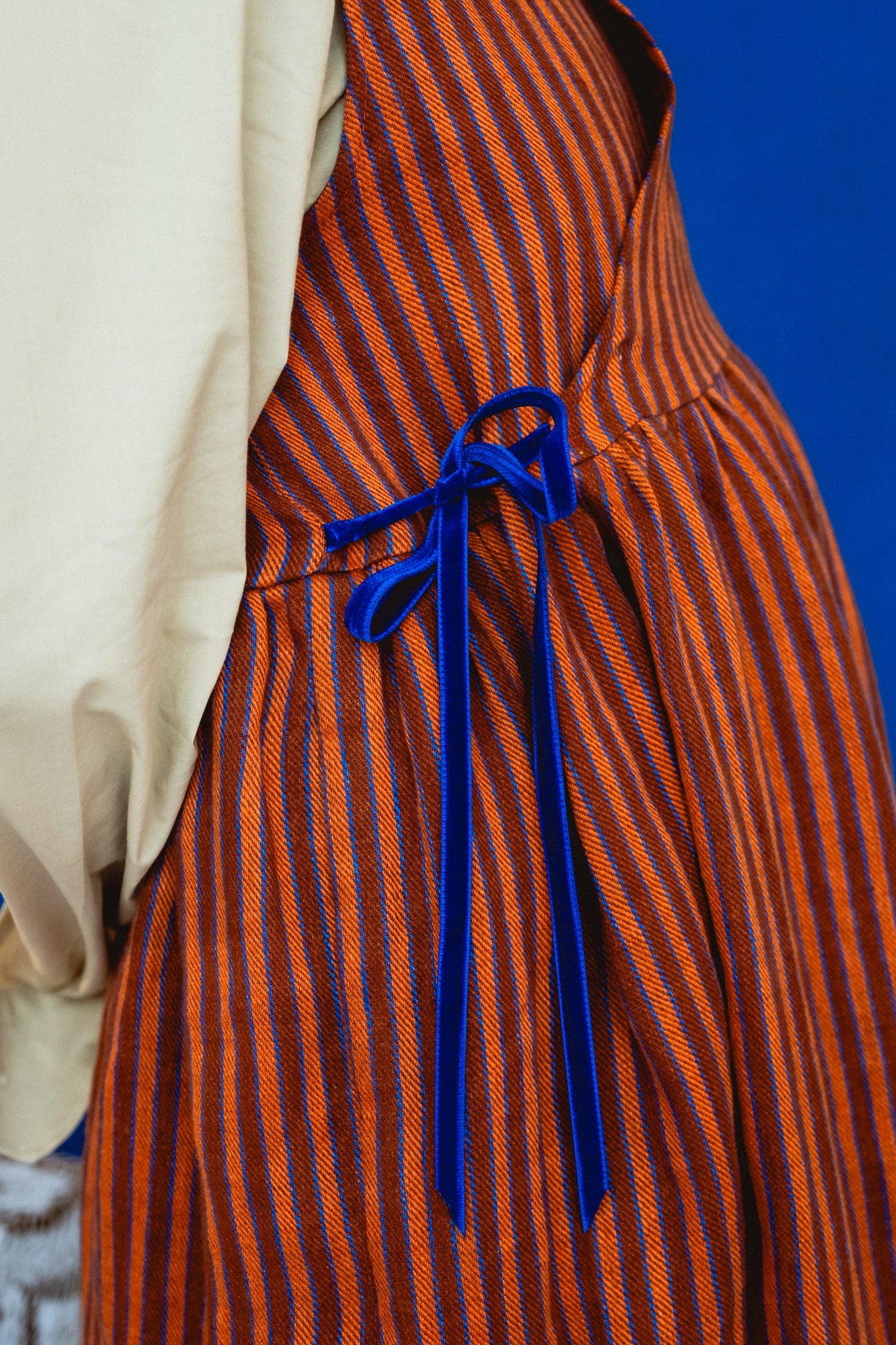 Sleeveless Cloud 9 Dress Toasted Cinnamon Stripe