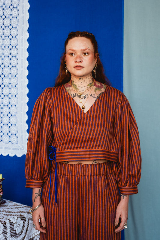 Cloud 9 Top Toasted Cinnamon Stripe